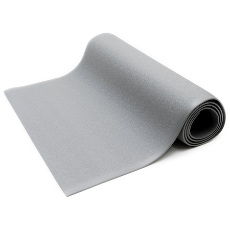 Bertech Antifatigue Mat, 10 ft. L x 3 ft. W, 0.375 in. Thickness, Gray AF-3x10GR